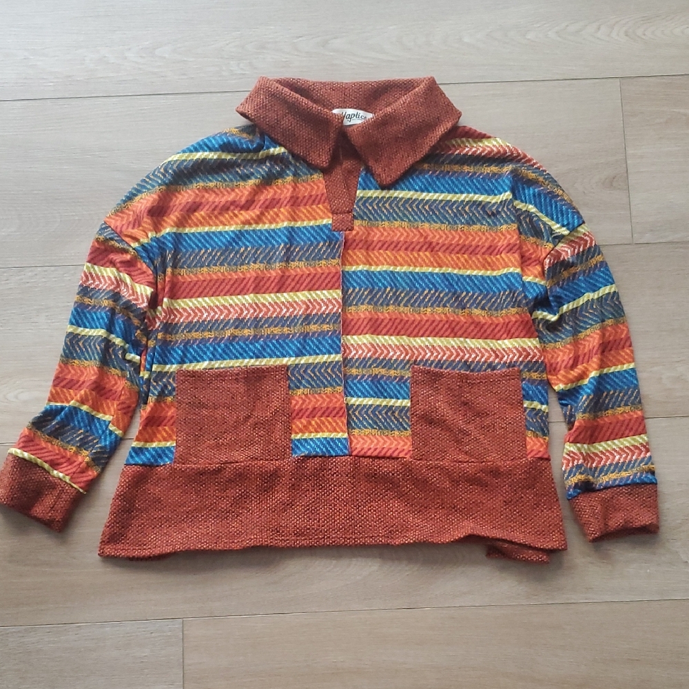 Colorful Striped Women's Pullover